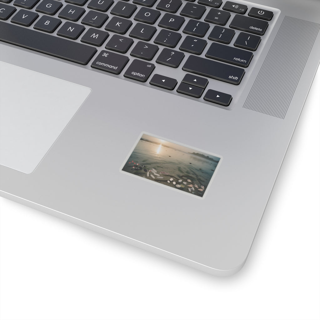 Scenic Nature — Shells Under Water — Kiss-Cut Sticker