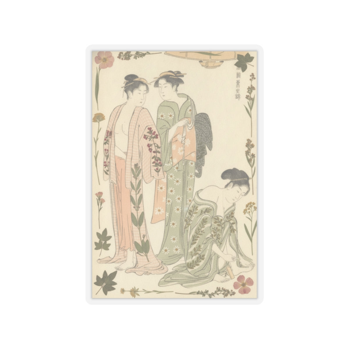 Botanical — Cutting The Toenails; The Toilet After The Bath — Kiss-Cut Sticker