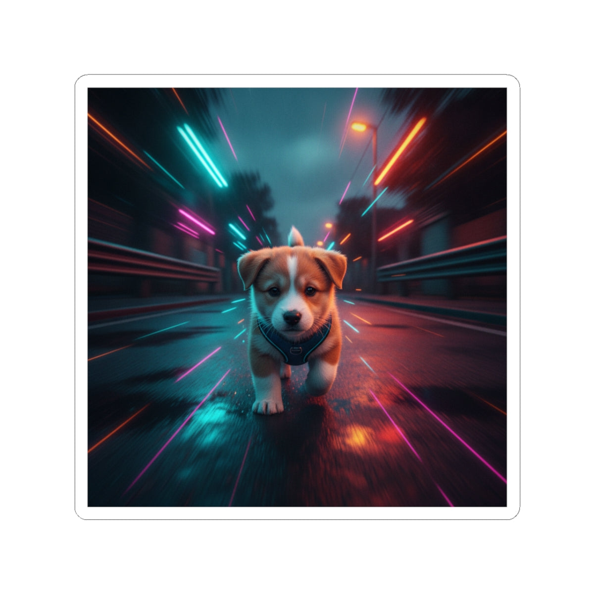 Fast Furious — Dog — Kiss-Cut Sticker