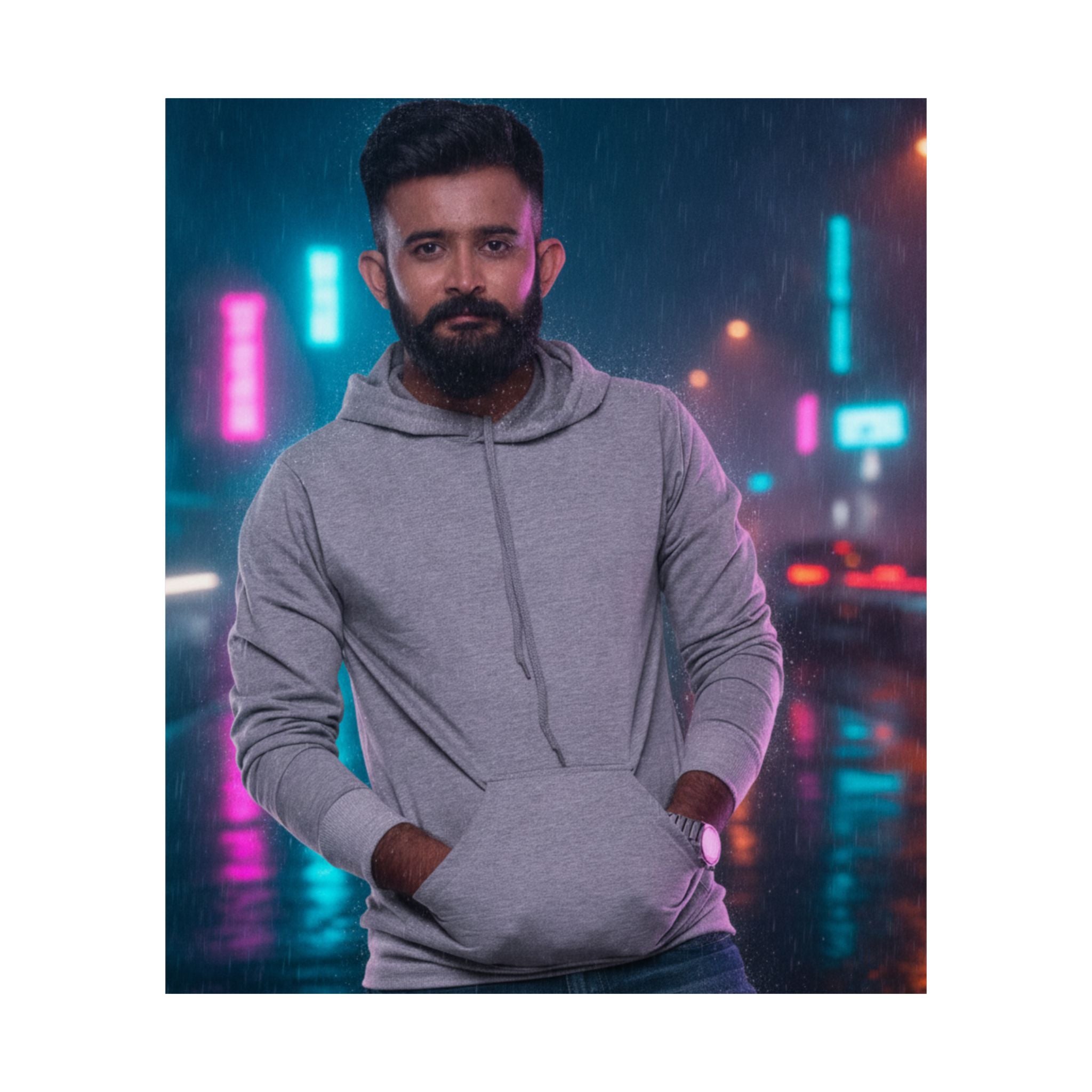Neon Noir — Person — Matte Poster