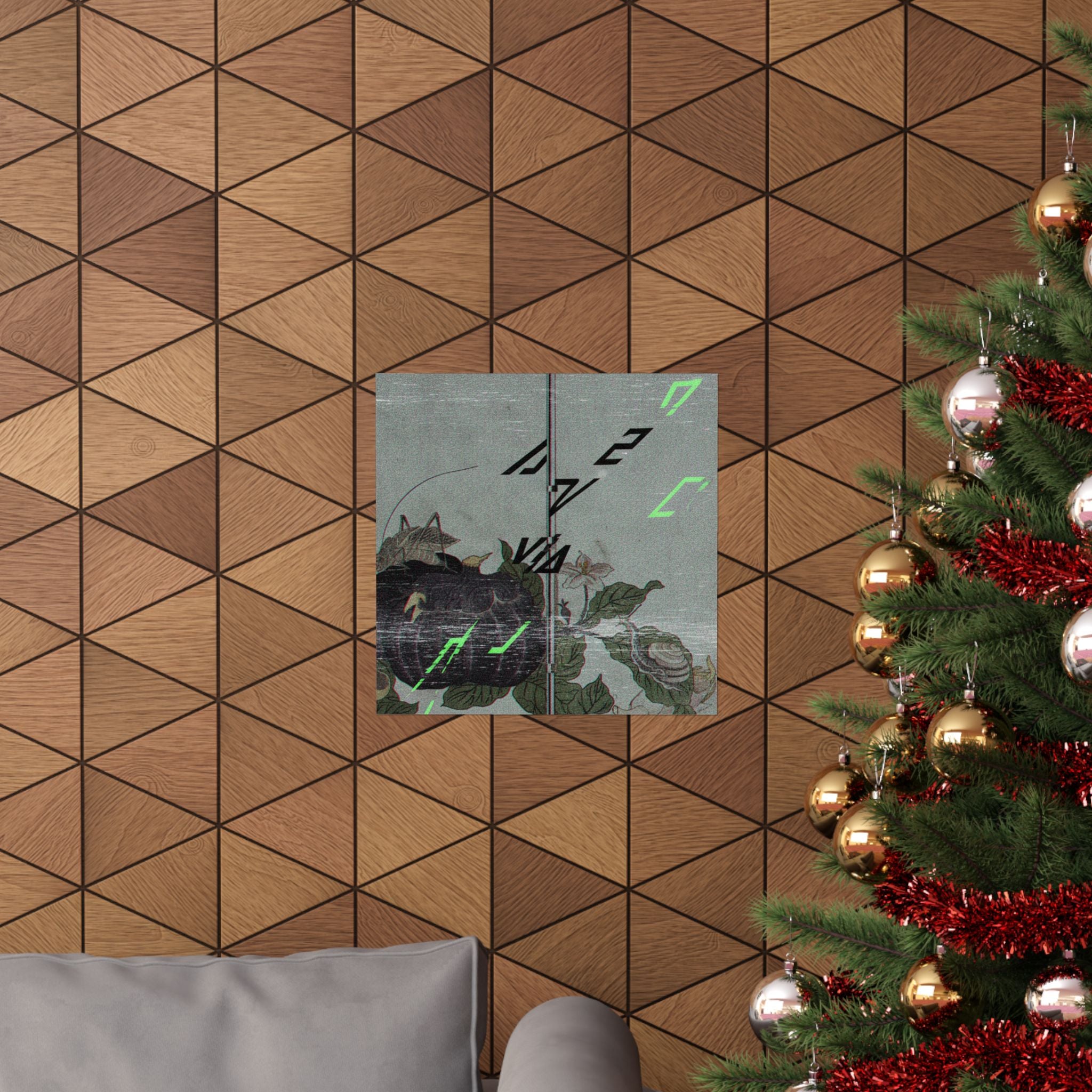 Glitch Culture — Land Snail (Katatsumuri); Giant Katydid (Kutsuwamushi), From The Picture Book Of — Matte Poster