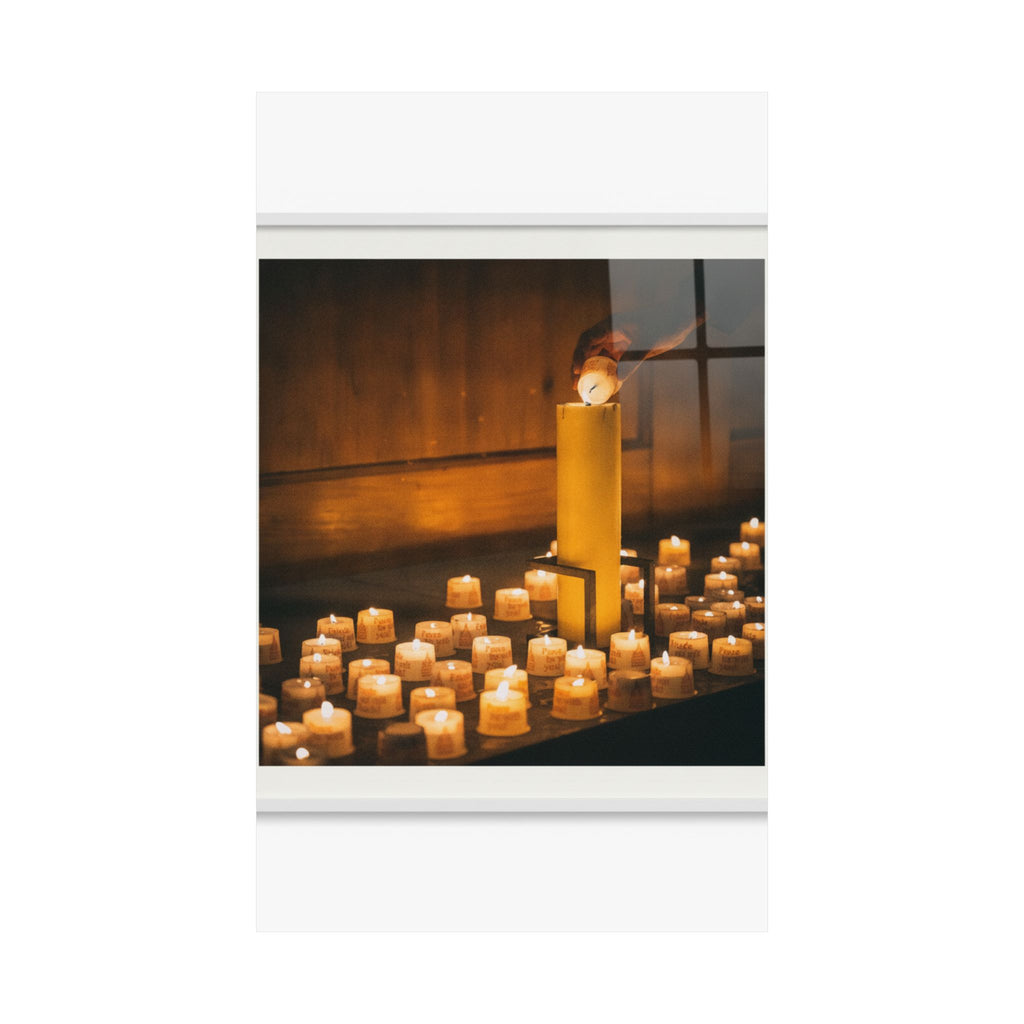 Watercolor — Candle — Matte Poster