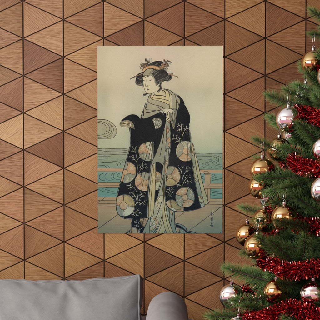 Affirmation — Yoshizawa Iroha As A Woman Standing On The Engawa Of A House By A River — Matte Poster