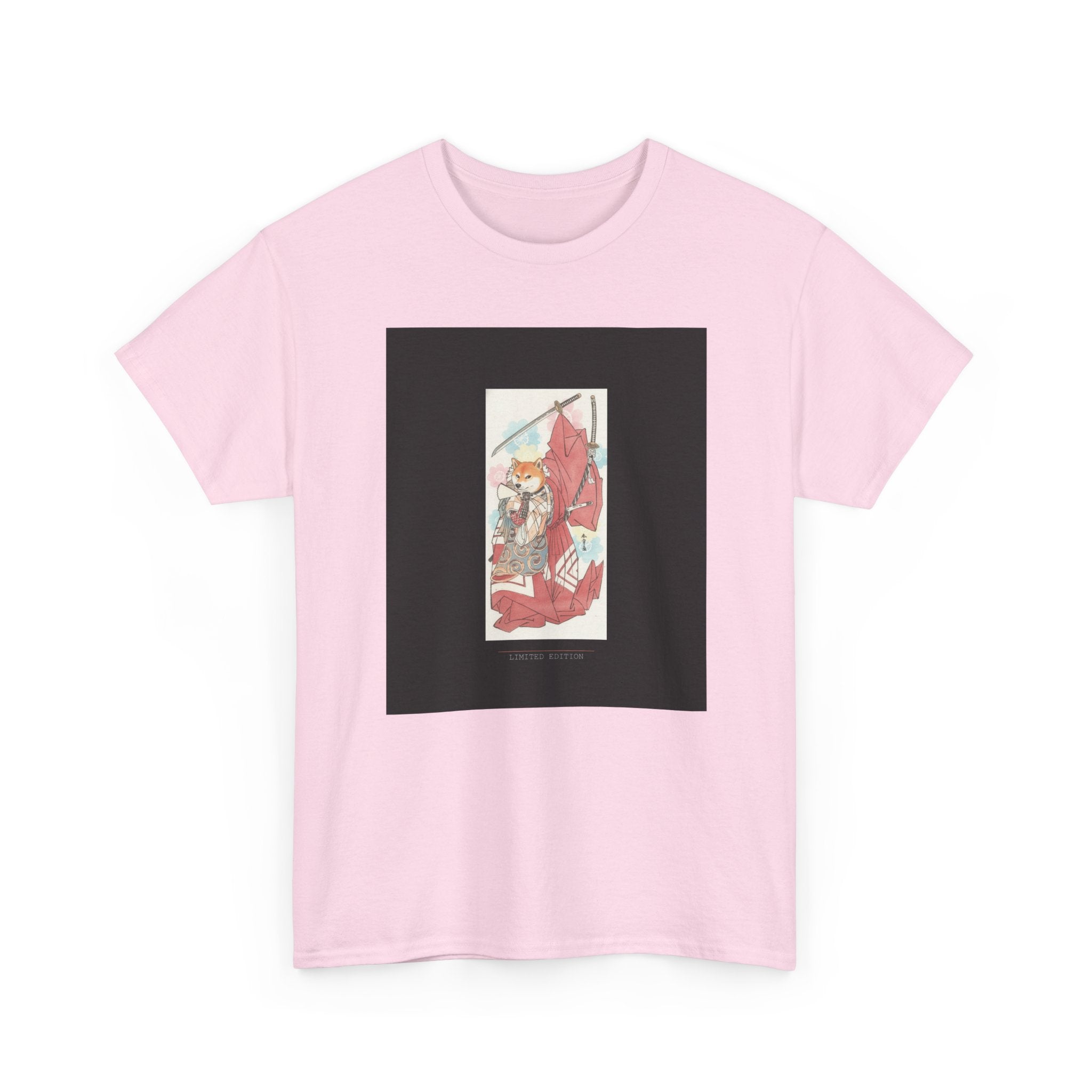 Shiba Inu Samurai Katana Watercolour Ukiyo-e Graphic Tee