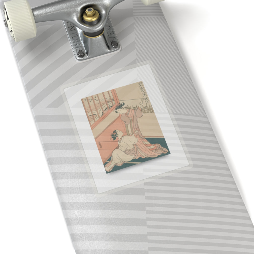 Ecommerce Main — The Flying Down Of Wild Geese At Yoshiwara — Kiss-Cut Sticker