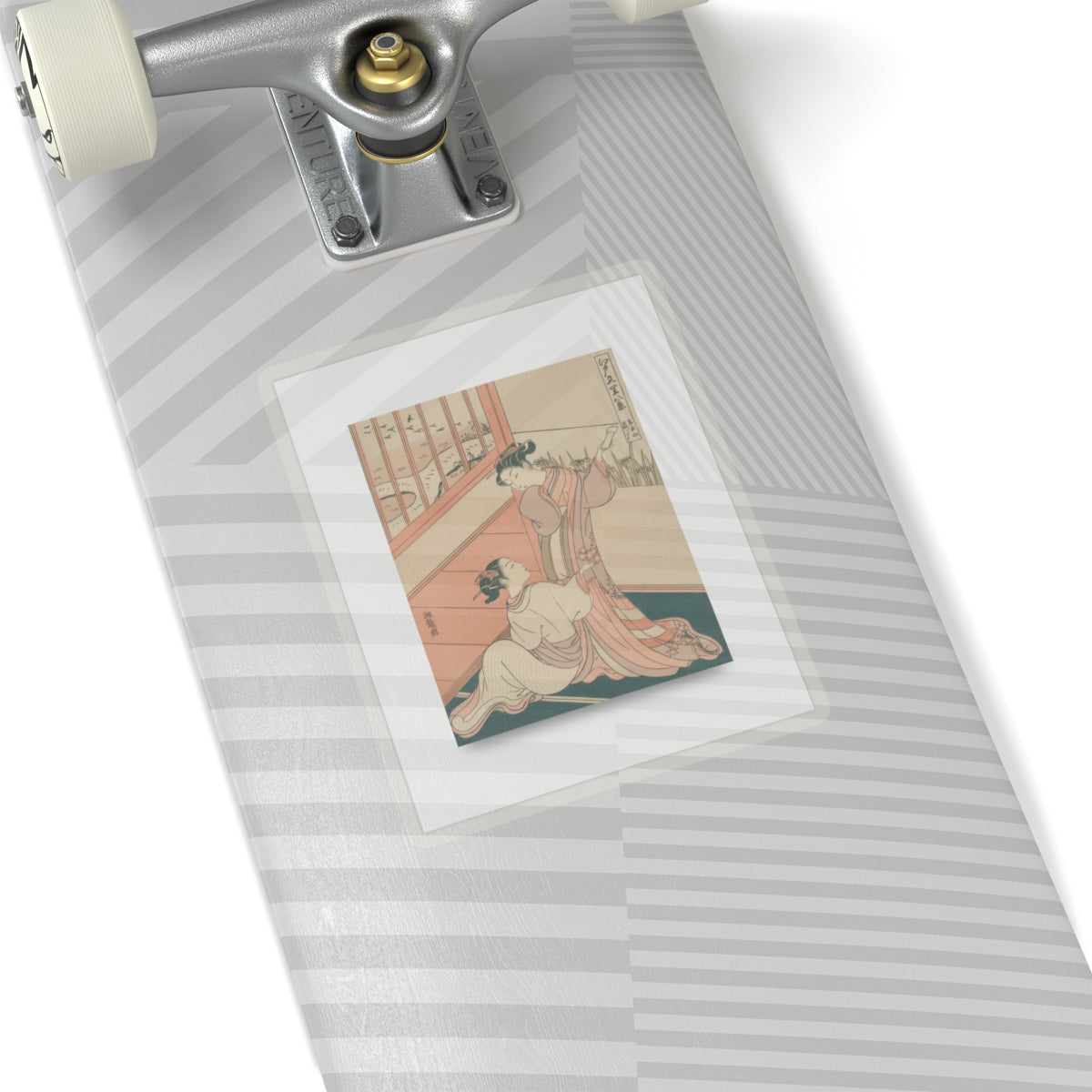 Ecommerce Main — The Flying Down Of Wild Geese At Yoshiwara — Kiss-Cut Sticker