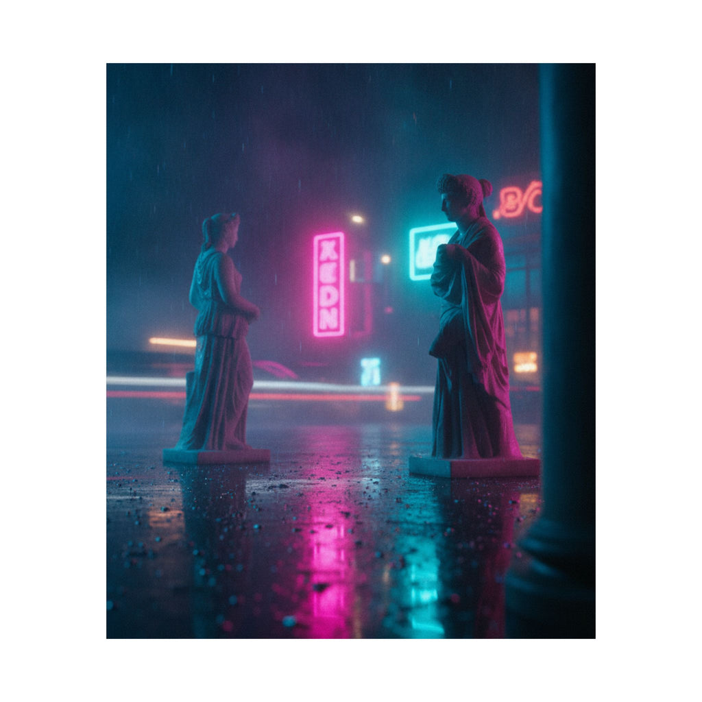 Neon Noir — Person — Matte Poster