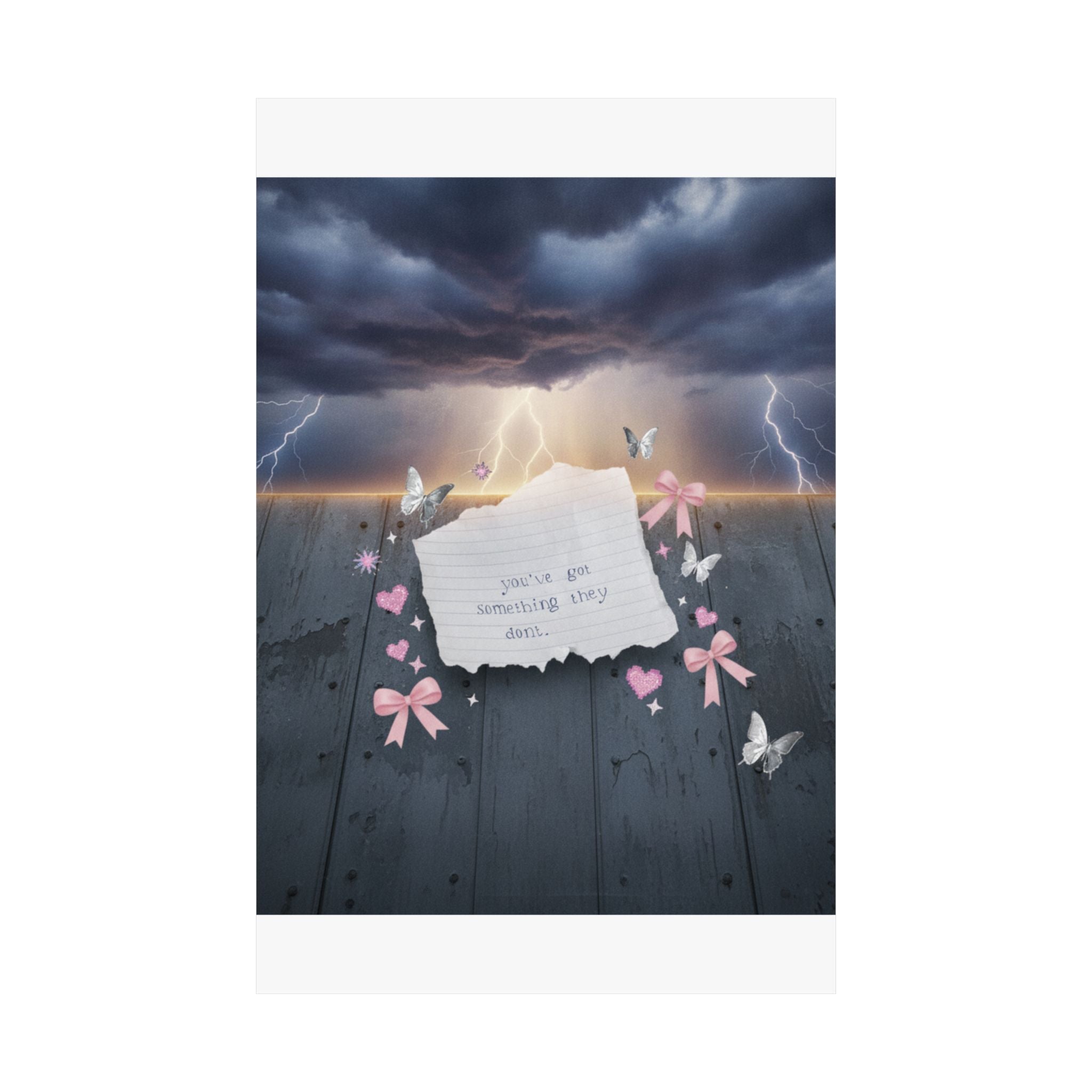 Dramatic Storm — Note — Matte Poster