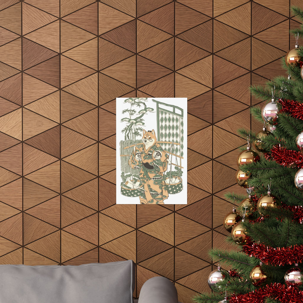 Ecommerce Main — Kabuki Actor Onoe Kikugorō I In The Belle Of Asakusa Temple (Keisei Asakusa No K — Matte Poster