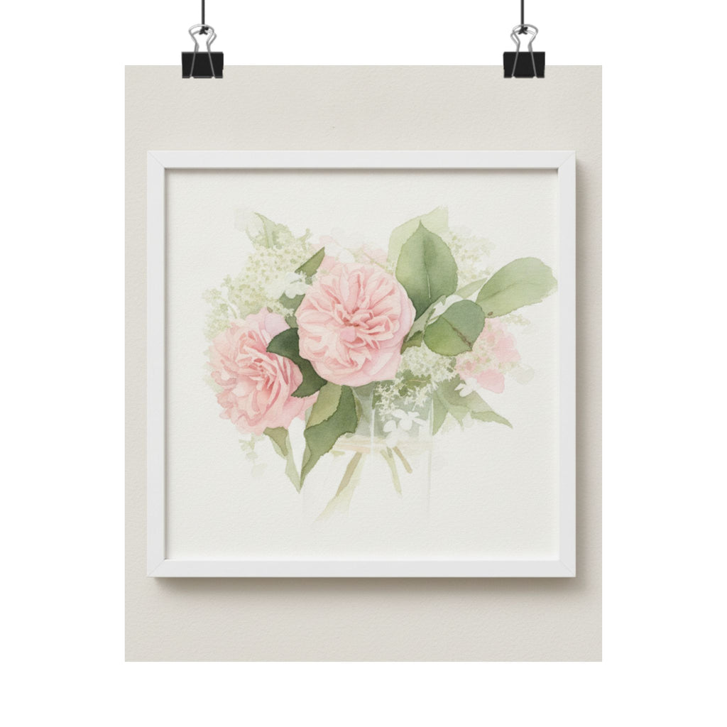 Watercolor — Flower — Matte Poster