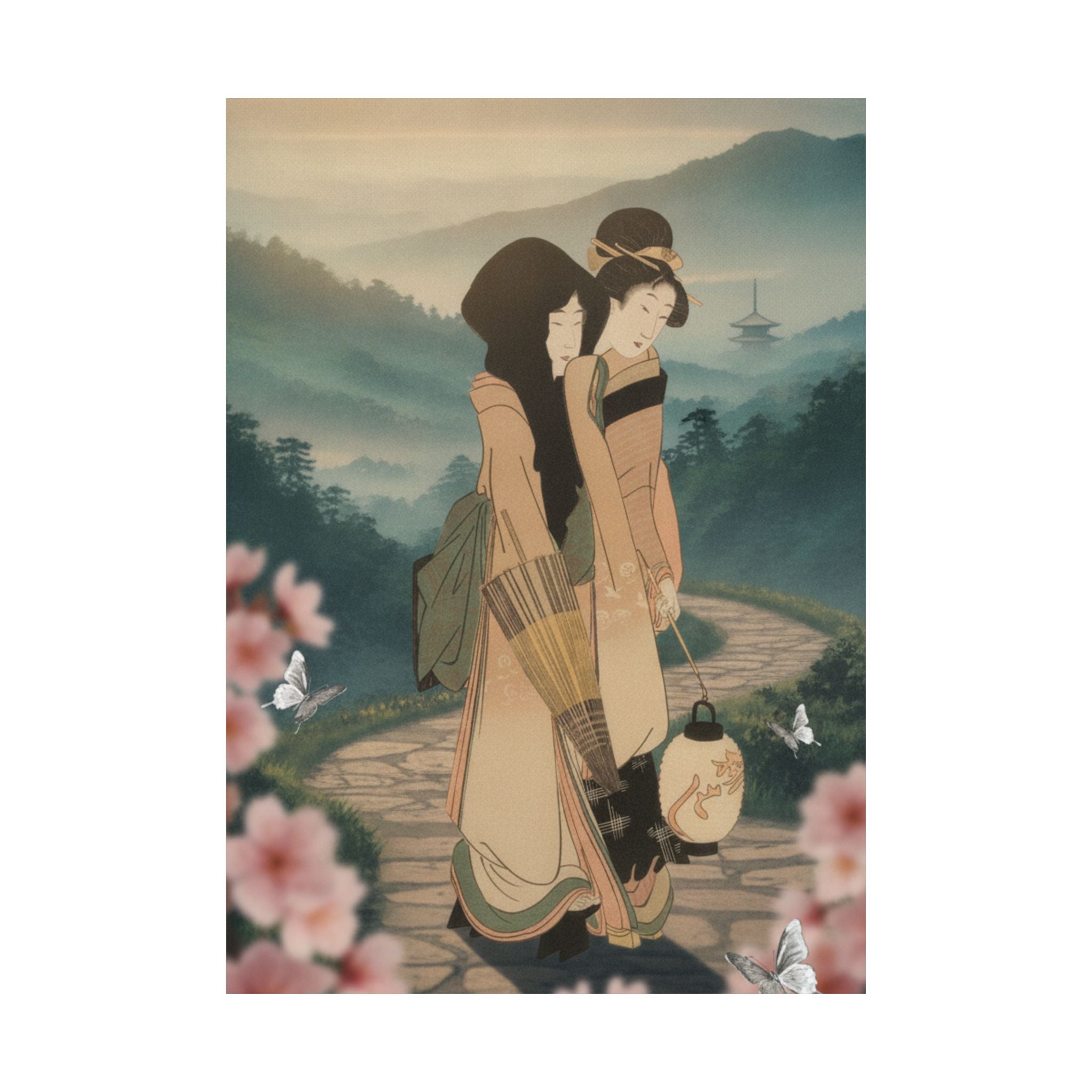 Scenic Nature — “Geisha” From The Series Three Amusements Of Contemporary Beauties (Tōsei Bijin  — Matte Poster