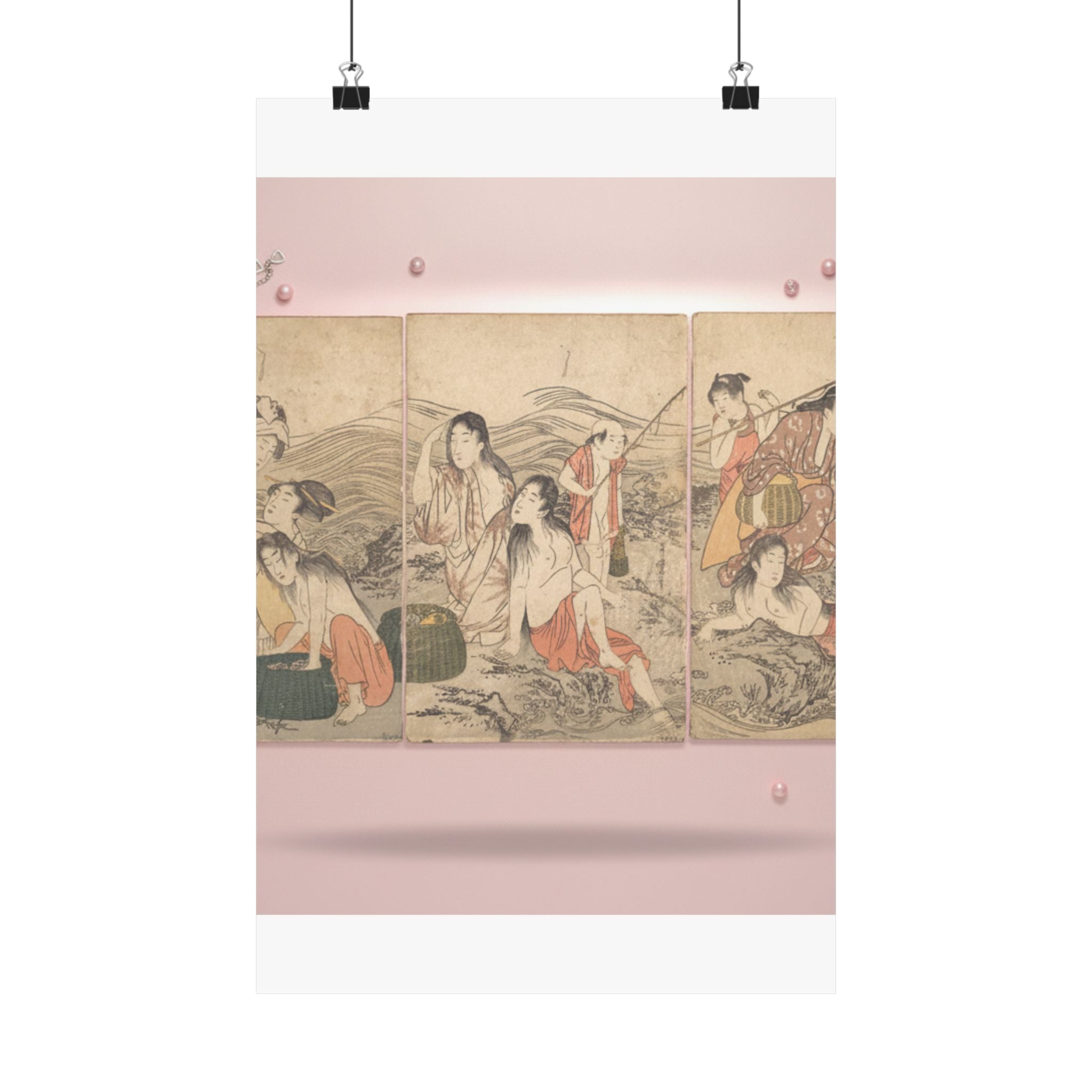 Product Marketing — Girl Fishers And Bathers — Matte Poster
