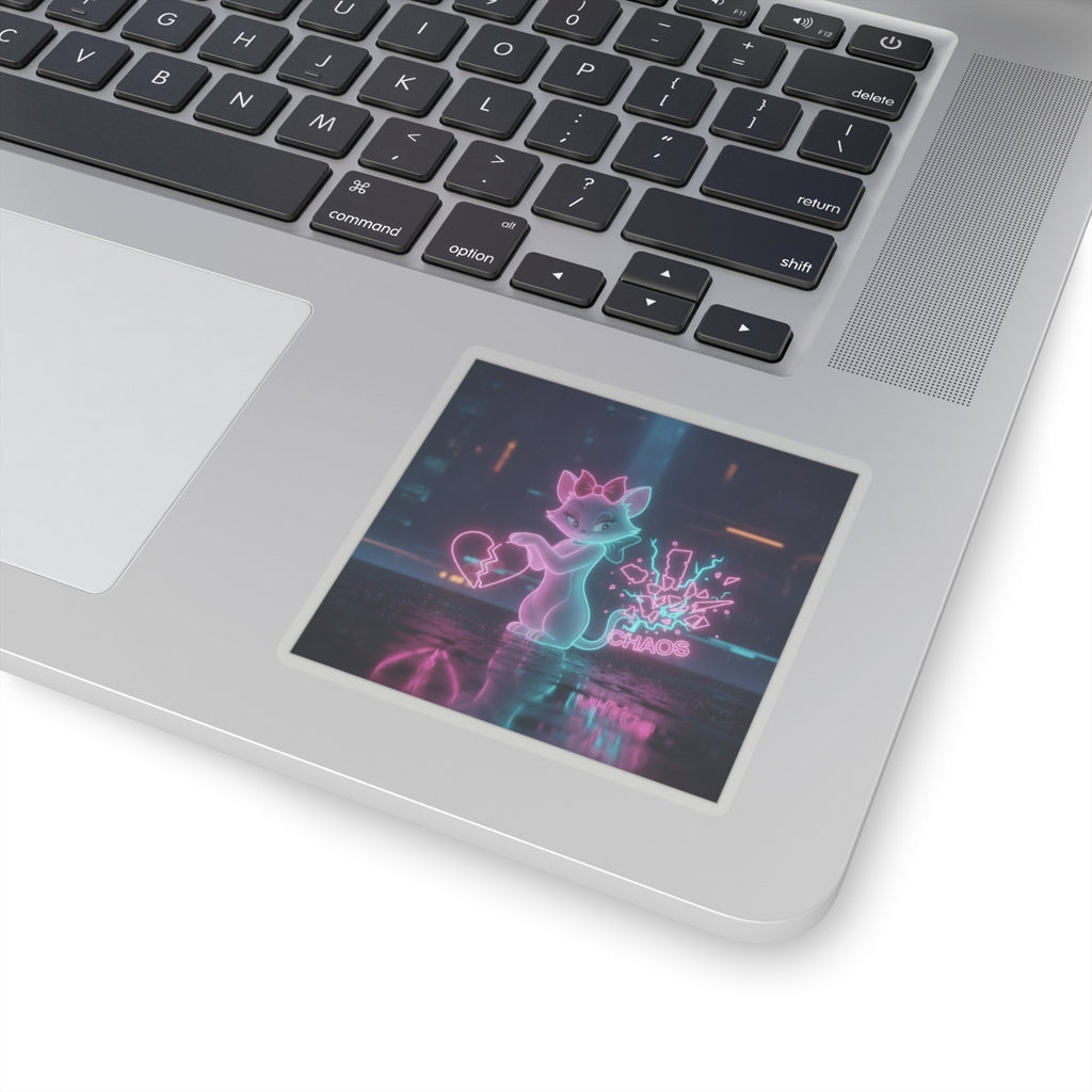 Neon Noir — Cat — Kiss-Cut Sticker