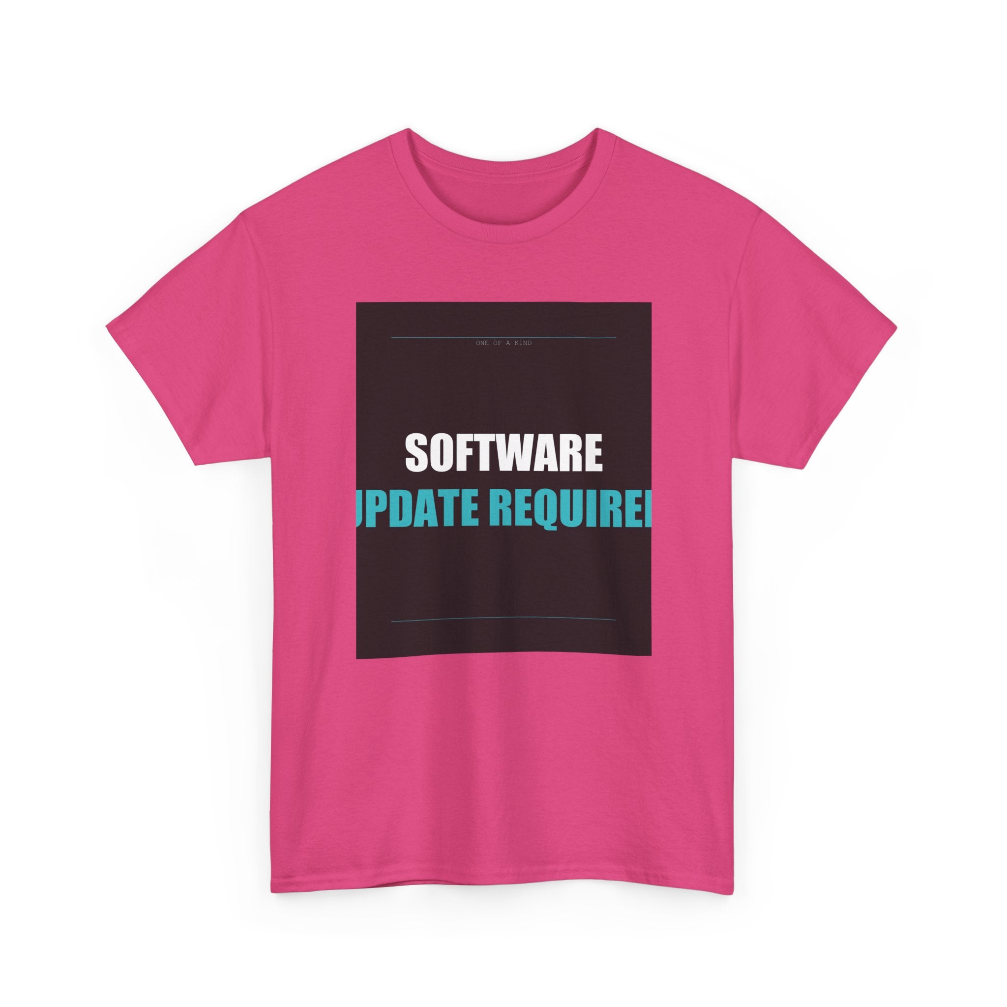 SOFTWARE UPDATE REQUIRED Cyan Type Graphic Tee