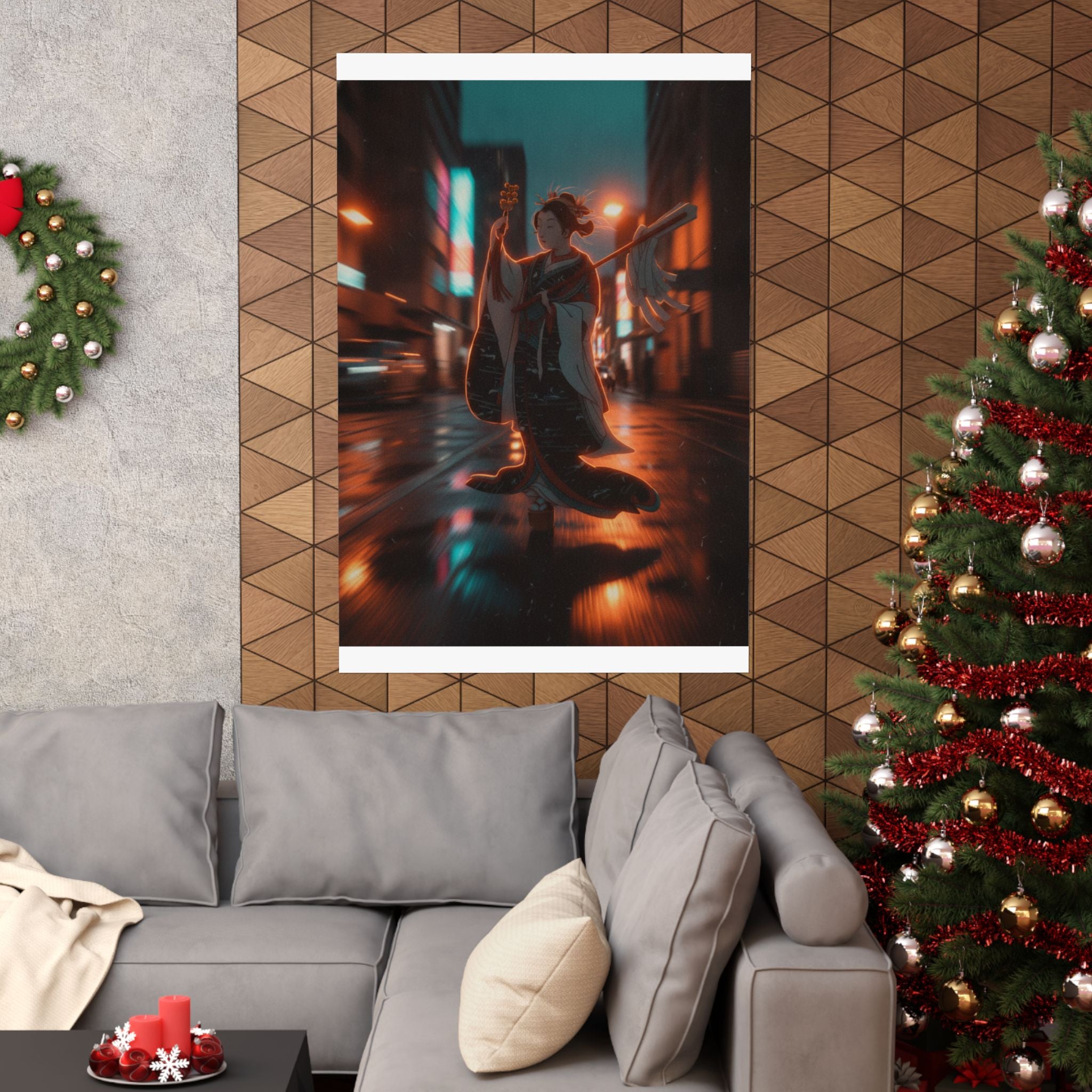 Fast Furious — Girl On Balcony Above Stone Stairway — Matte Poster