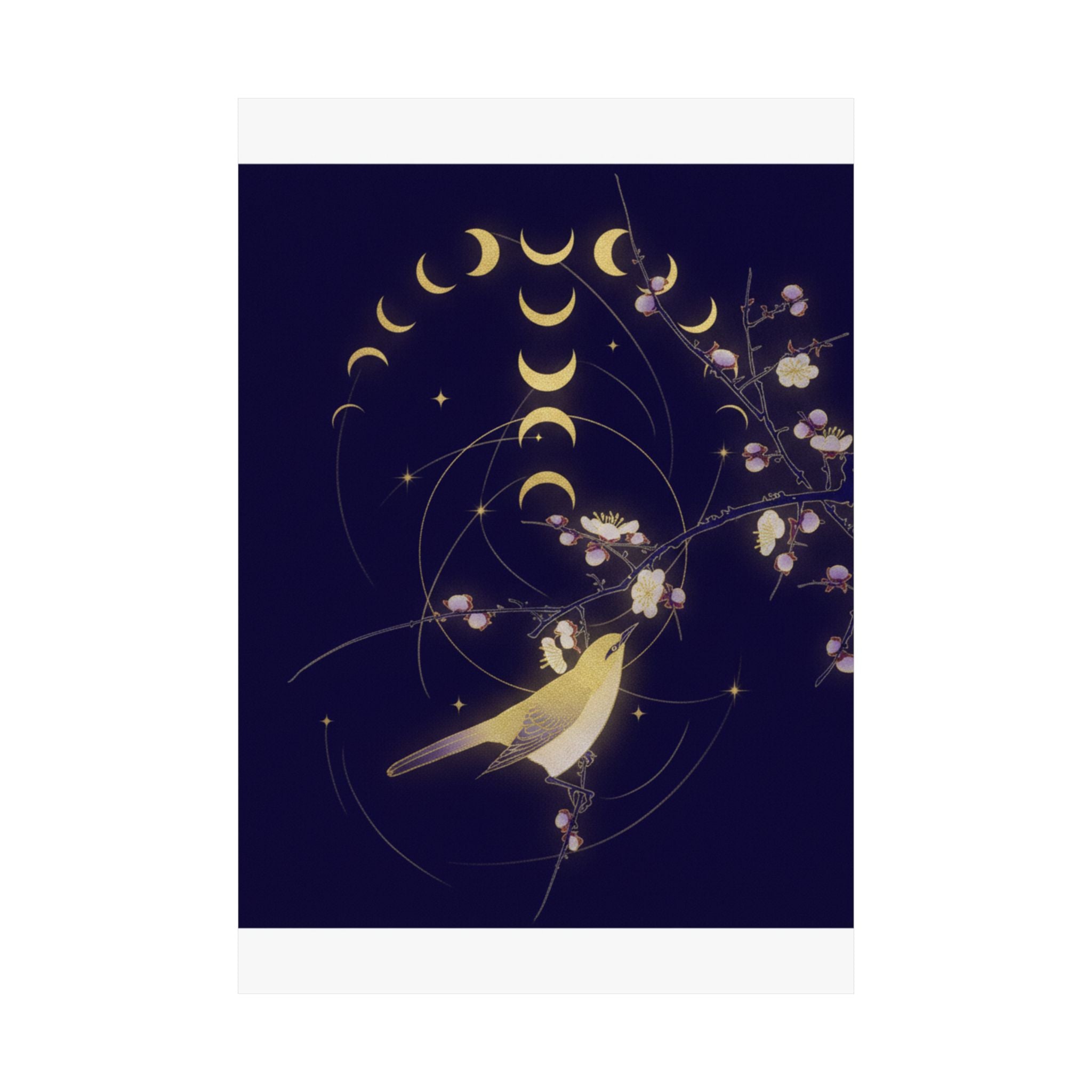 Celestial — New Moon; Nightingale On A Plum Branch — Matte Poster