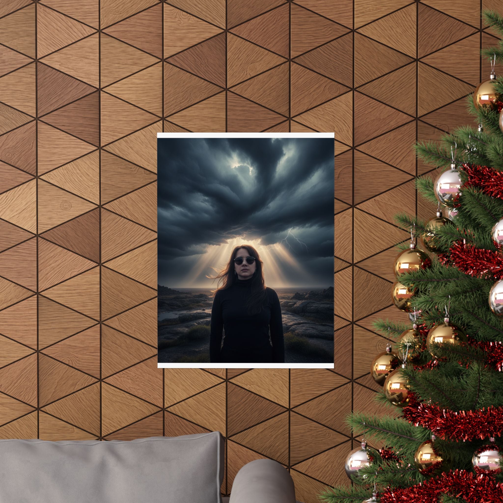 Dramatic Storm — Person — Matte Poster
