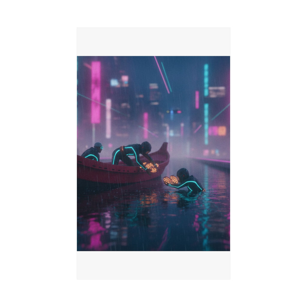Neon Noir — Seishu Awabi-Tori No Zu — Matte Poster