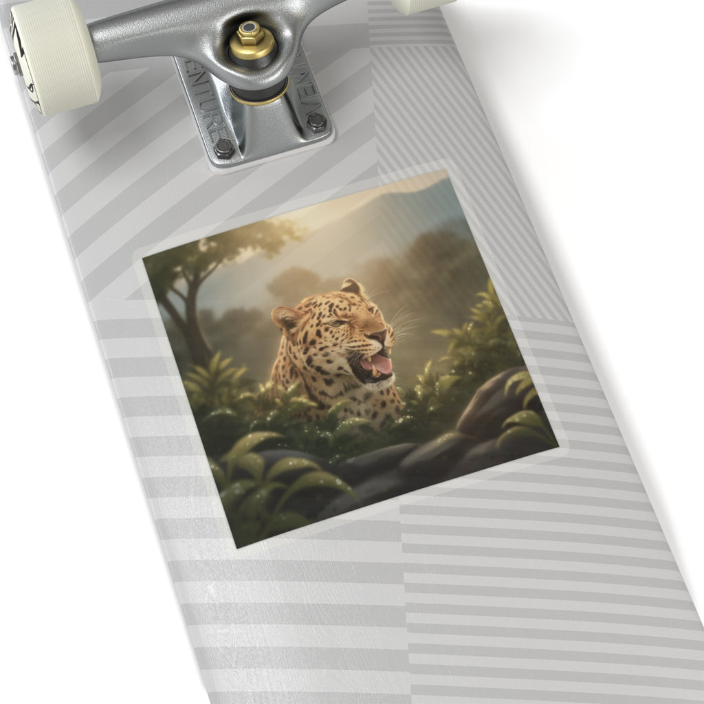 Scenic Nature — Leopard — Kiss-Cut Sticker