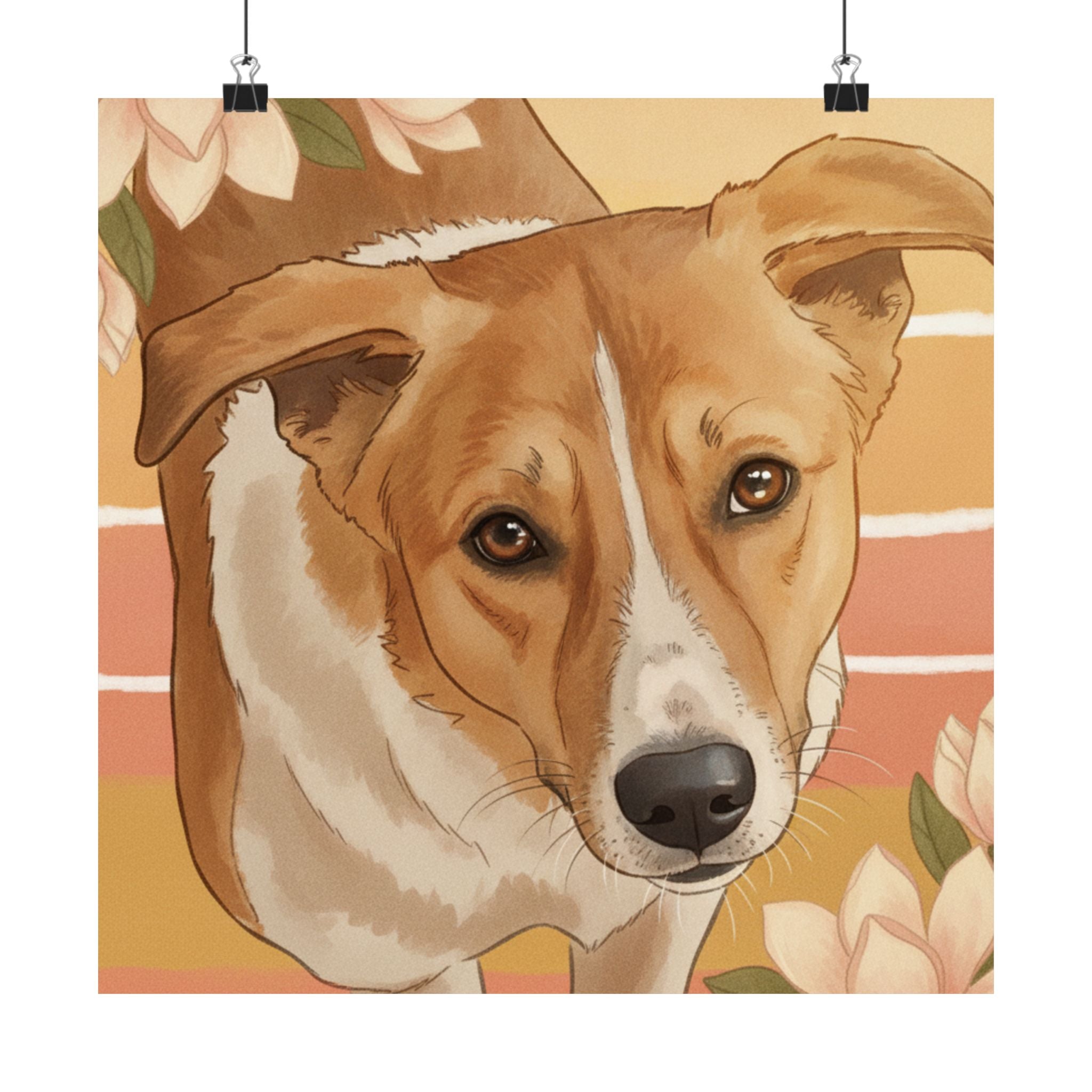 Southern Sunset — Dog — Matte Poster