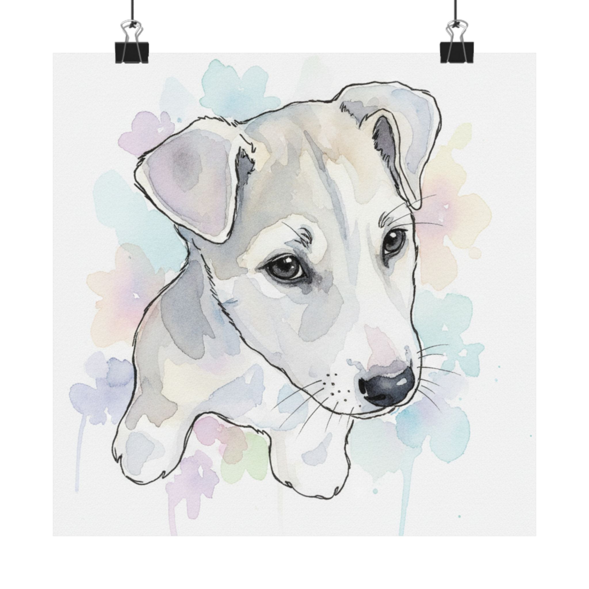 Watercolor — Dog — Matte Poster