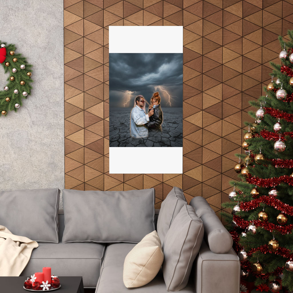 Dramatic Storm — Person — Matte Poster